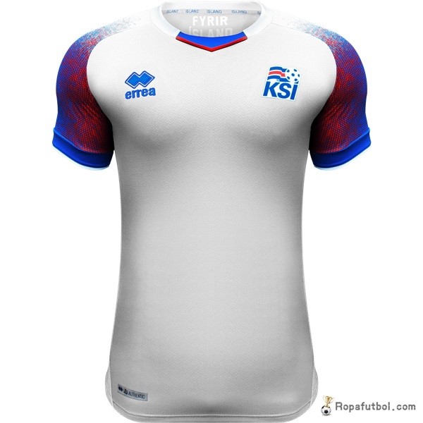 Camiseta Islandia Replica Segunda 2018 Blanco